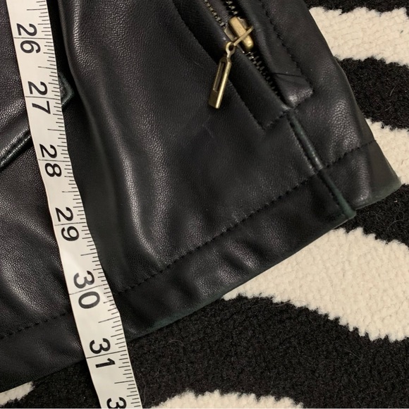 Vintage Y2K Lamb’s Leather Belted Trench Coat Size XL - Picture 10 of 12